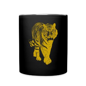 Gold Tiger - Full Colour Mug - black - Front