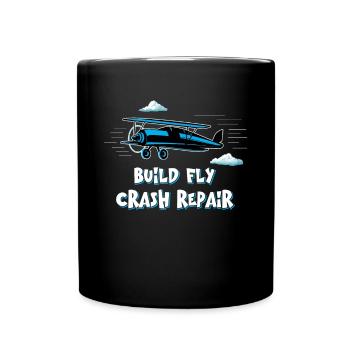 Construire un avion modèle - Mug uni - noir - Devant
