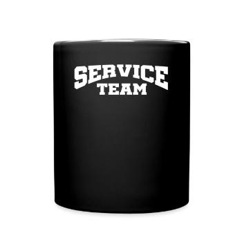 Service Team Mitarbeiter Gastronomie Kellner - Tasse einfarbig - Schwarz - Vorne