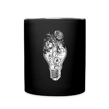 Flower bulb climate change environmental protection gift - Full Colour Mug - black - Front