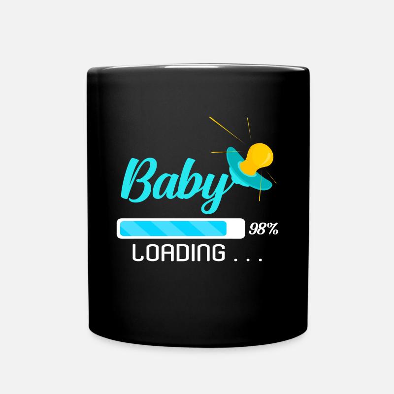 pregnancy - Full Colour Mug - black