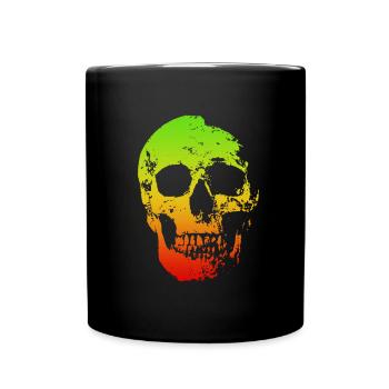 crâne - Mug uni - noir - Devant