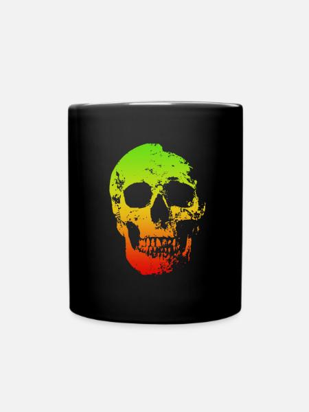 Totenkopf - Tasse einfarbig - Schwarz