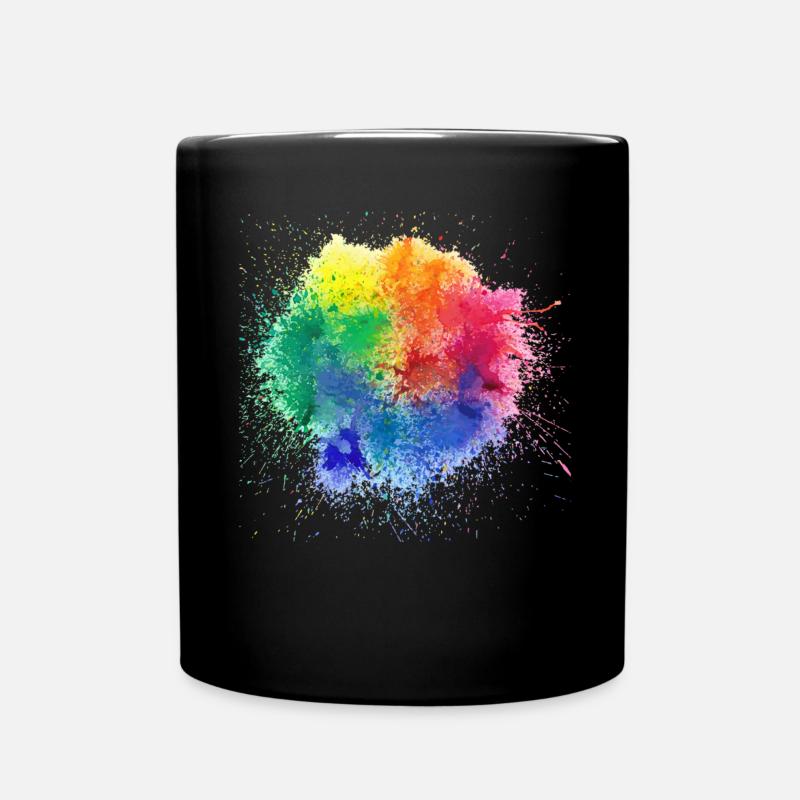 Pop de couleur Design - Mug uni - noir