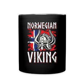 Norway Viking Normans Norsemen Warriors - Full Colour Mug - black - Front