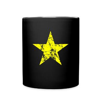 Vietnam Flag Flag - yellow star used look - Full Colour Mug - black - Front