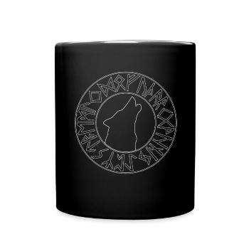 Wikinger - Tasse einfarbig - Schwarz - Vorne