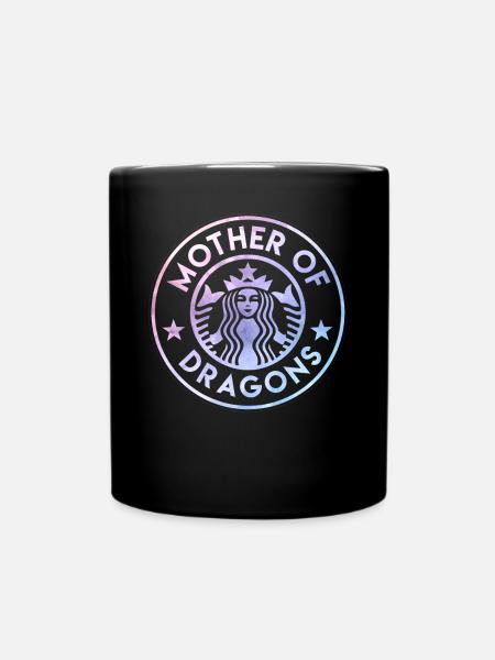 Muttertag Dragons - Tasse einfarbig - Schwarz