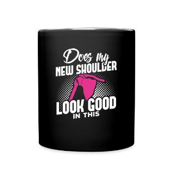 épaule opération épaule artificielle cadeau - Mug uni - noir - Devant