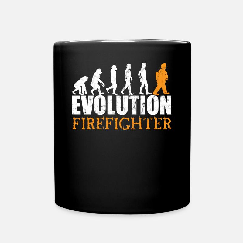 Firefighter Evolution - Tasse einfarbig - Schwarz