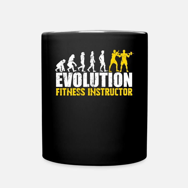 Personal Trainer Fitness Trainer Evolution - Full Colour Mug - black