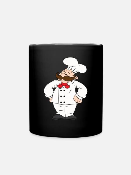 Cuisinier, chef, chef cuisinier, pizzaiolo, boulanger - Mug uni - noir
