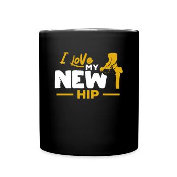 Chirurgie de la hanche Cadeau d'articulation de la hanche artificielle - Mug uni - noir - Devant
