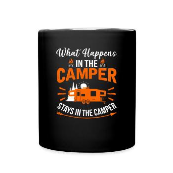 camping - Full Colour Mug - black - Front