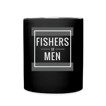 Pêcheur humain, Christian - Mug uni - noir - Devant