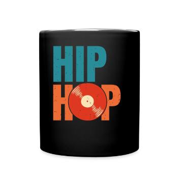 Hip Hop Musik Rap Sprechgesang Geschenk - Tasse einfarbig - Schwarz - Vorne