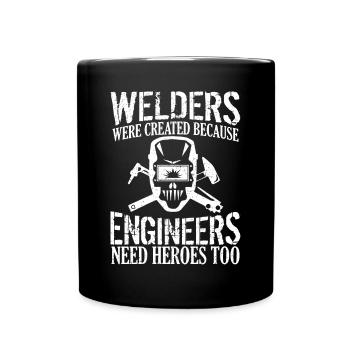 Welder - welding expert - Full Colour Mug - black - Front
