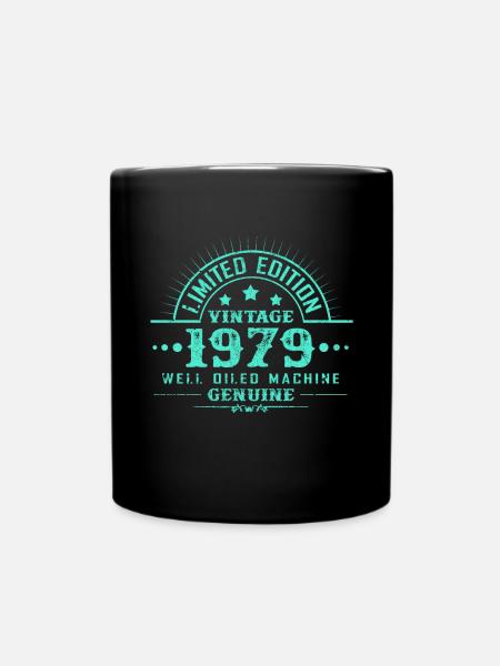 Geburtsjahr 1979 - Tasse einfarbig - Schwarz