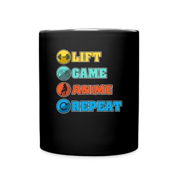 Anime - Tasse einfarbig - Schwarz - Vorne