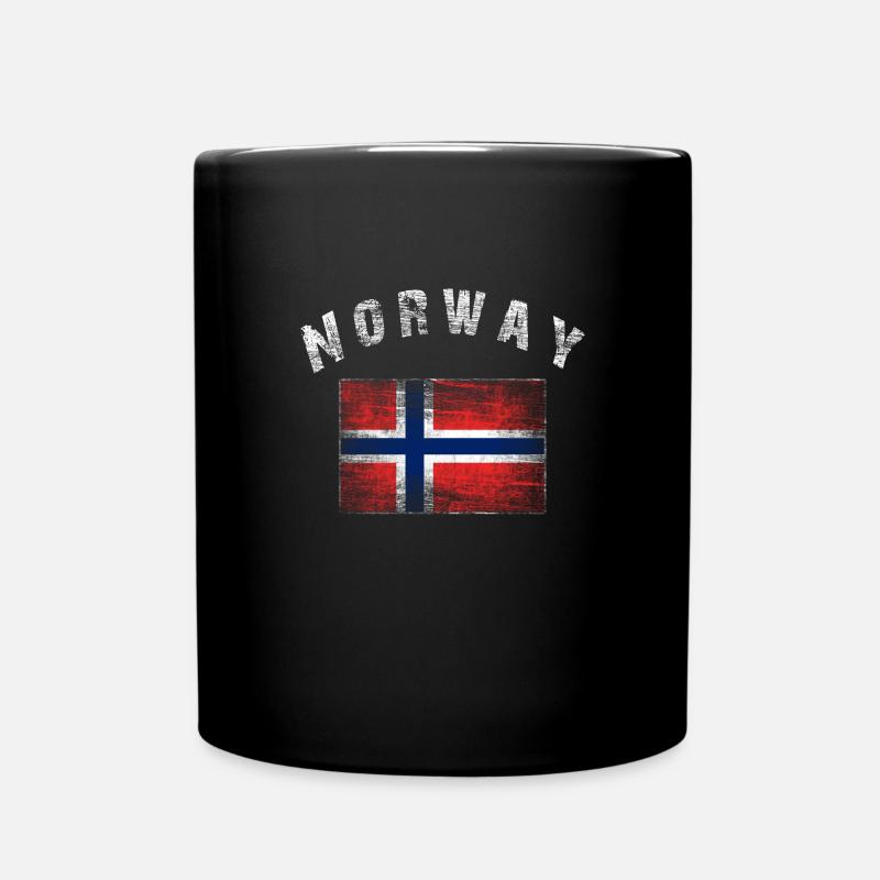 Norway - Norwegische Flagge - Tasse einfarbig - Schwarz