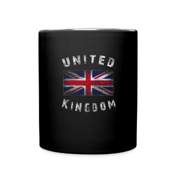 Union Jack - United Kingdom - Full Colour Mug - black - Front