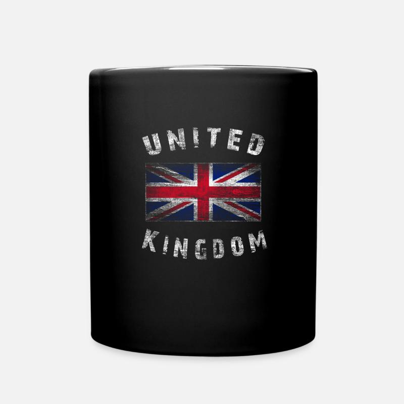 Union Jack - Royaume-Uni - Mug uni - noir