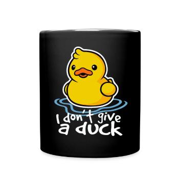 Ente - ich gebe keine Ente - Tasse einfarbig - Schwarz - Vorne