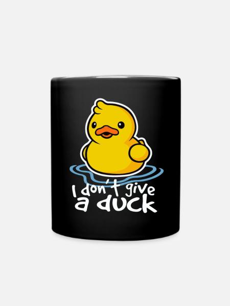 Canard - I don't Give A Duck - Mug uni - noir