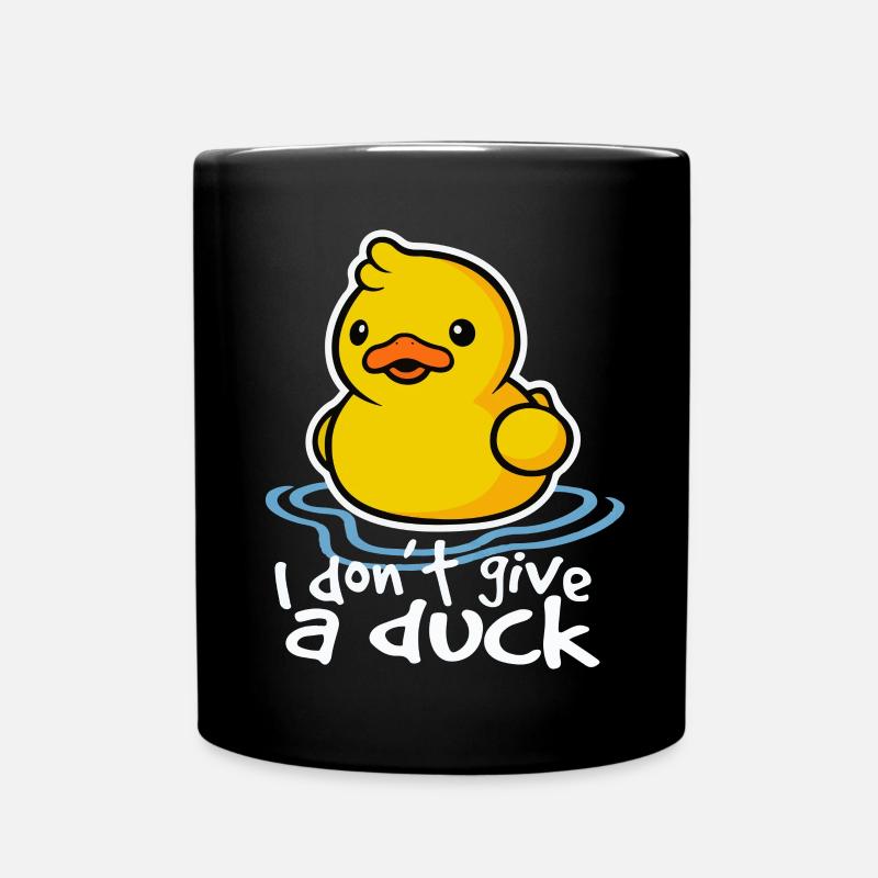 Canard - I don't Give A Duck - Mug uni - noir