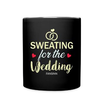 Wedding bachelorette party marriage love gift - Full Colour Mug - black - Front