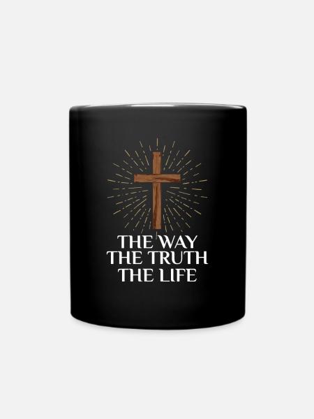 Jésus vit la vérité - Mug uni - noir