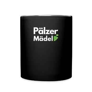 Pfälzer Mädel - TShirt Geschenk für Pfälzer Damen - Tasse einfarbig - Schwarz - Vorne