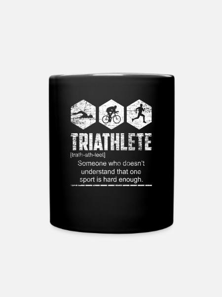 Entraînement intensif de triathlète - Mug uni - noir