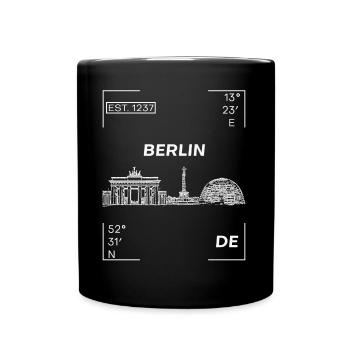 BERLIN Germany - Full Colour Mug - black - Front