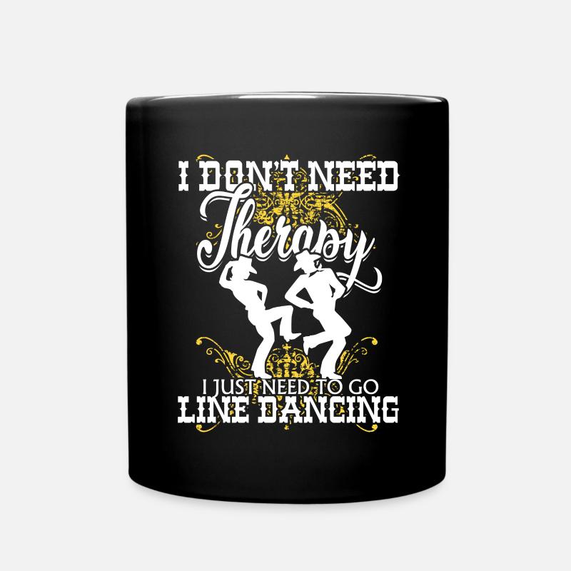 Line Dance - Tasse einfarbig - Schwarz