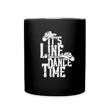 Linedance - Tasse einfarbig - Schwarz - Vorne