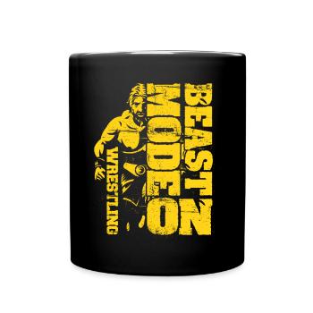 Wrestling Funny Quotes Cadeau de lutteur - Mug uni - noir - Devant