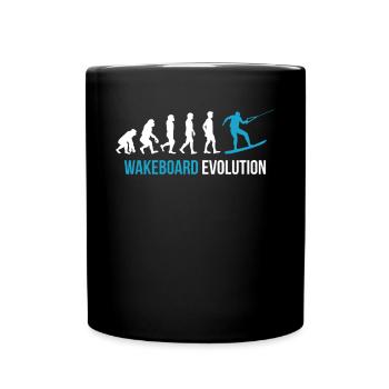 Evolution du wakeboard - Mug uni - noir - Devant