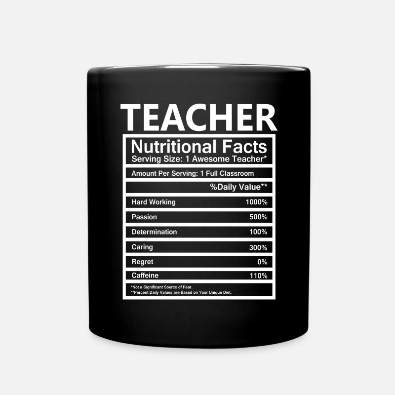 Teacher content funny - Full Colour Mug - black