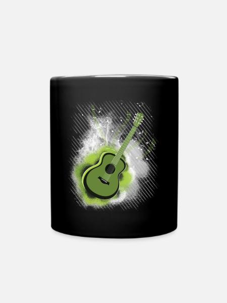 Gitarre - Tasse einfarbig - Schwarz
