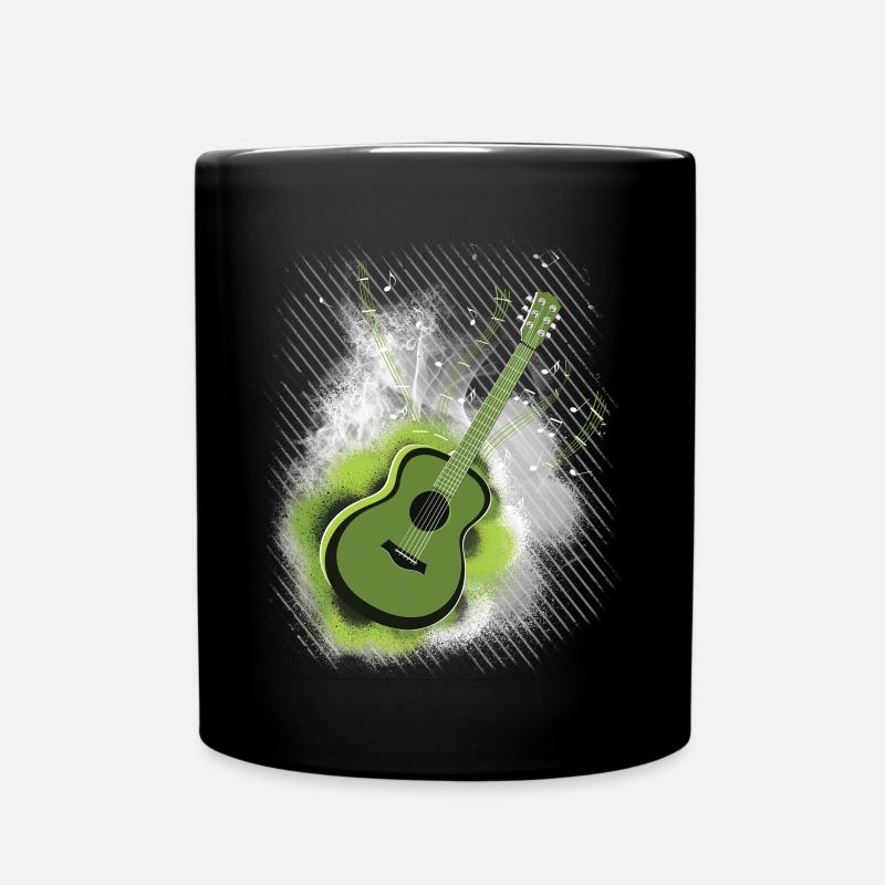 guitar - Full Colour Mug - black