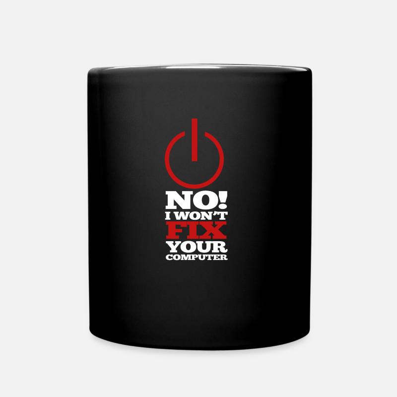 Computer Programm Code Nerd Script Hacker - Tasse einfarbig - Schwarz