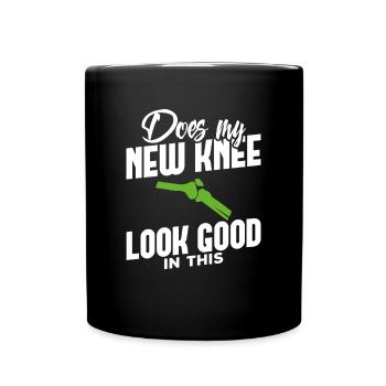 Knee Replacement Post New Knee Surgery Gift - Full Colour Mug - black - Front