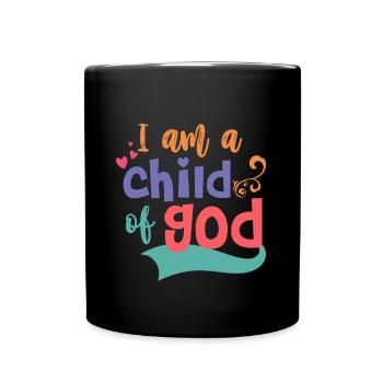 Child of God, Child of God, Christian Children - Full Colour Mug - black - Front