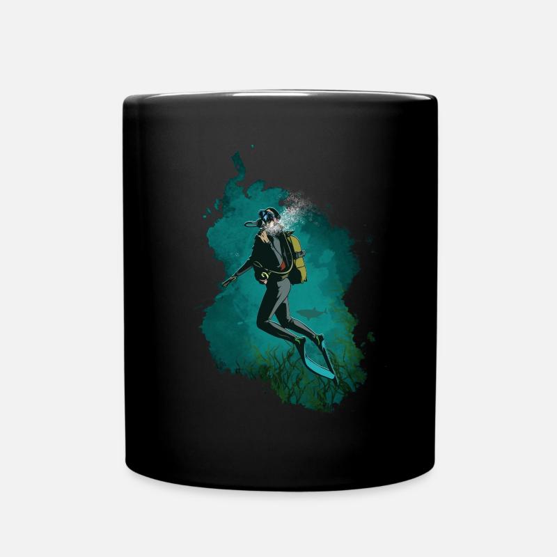 diving - Full Colour Mug - black