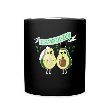 Mariage d'avocat se marier Funny Food - Mug uni - noir - Devant