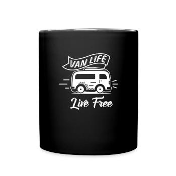 Aventure attend, Funny Camping Gift Randonnée Voyage - Mug uni - noir - Devant
