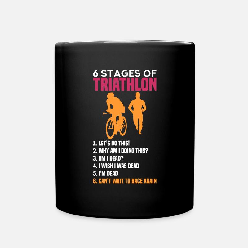 Triathlon - Tasse einfarbig - Schwarz