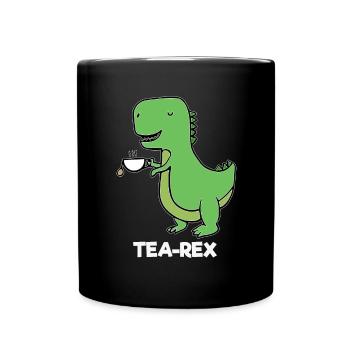 Dinosaurier - TEAREX - Tasse einfarbig - Schwarz - Vorne