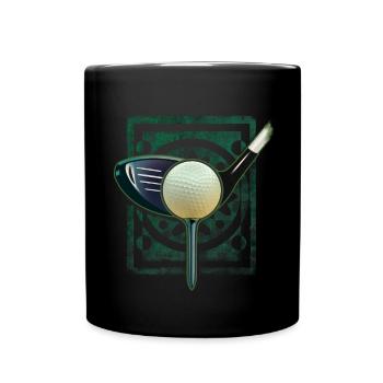 Golf - Tasse einfarbig - Schwarz - Vorne